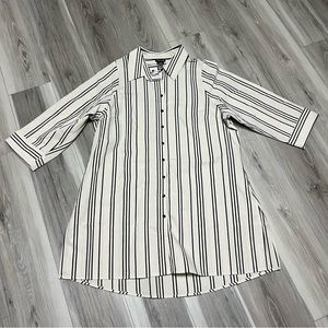 Cream & black tunic city chic